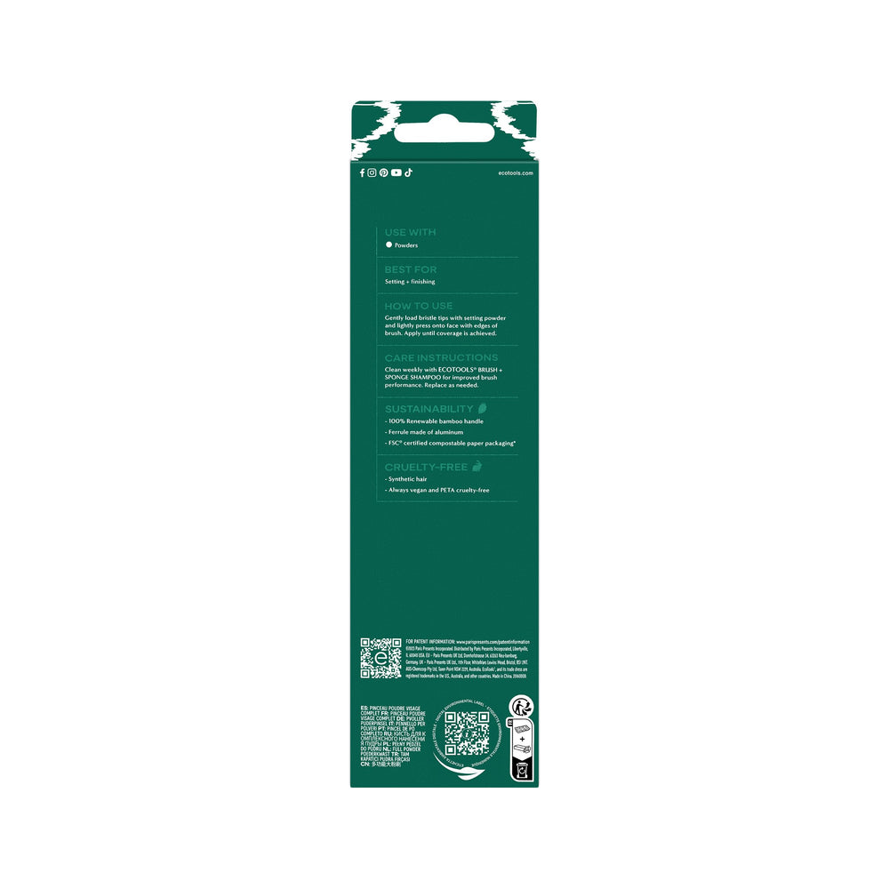 EcoTools Full Powder Brush sustainable materials emphasize eco-conscious design.