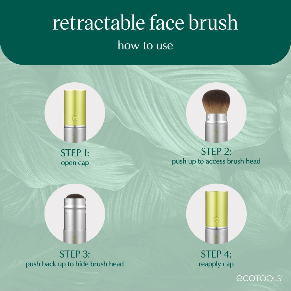 EcoTools kabuki brush ideal for bronzer, blush, and setting powder.