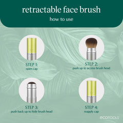 EcoTools kabuki brush ideal for bronzer, blush, and setting powder.