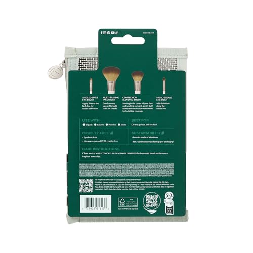 EcoTools On-The-Go Cruelty-Free Vegan brushes support ethical beauty routines