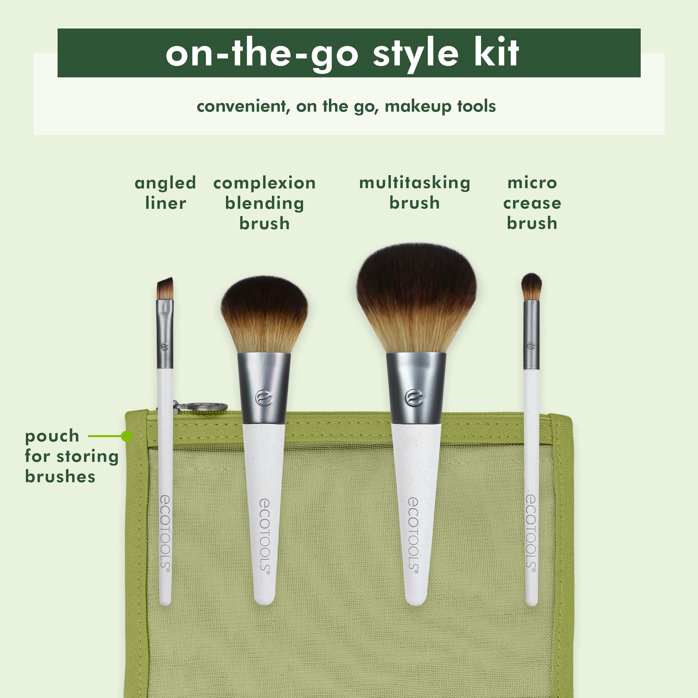 EcoTools On-The-Go Multi-Tasking Face Brush for smooth powder application