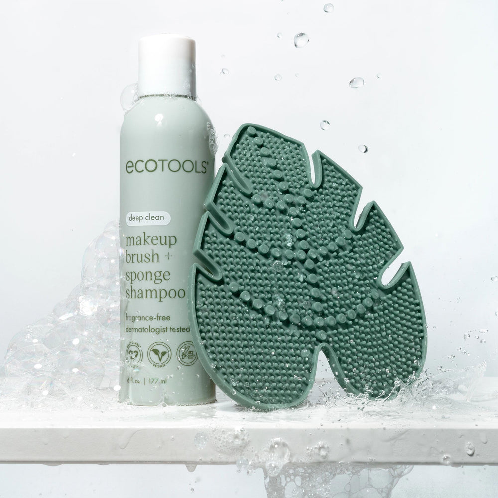 EcoTools logo emphasizes cruelty-free vegan brand identity.