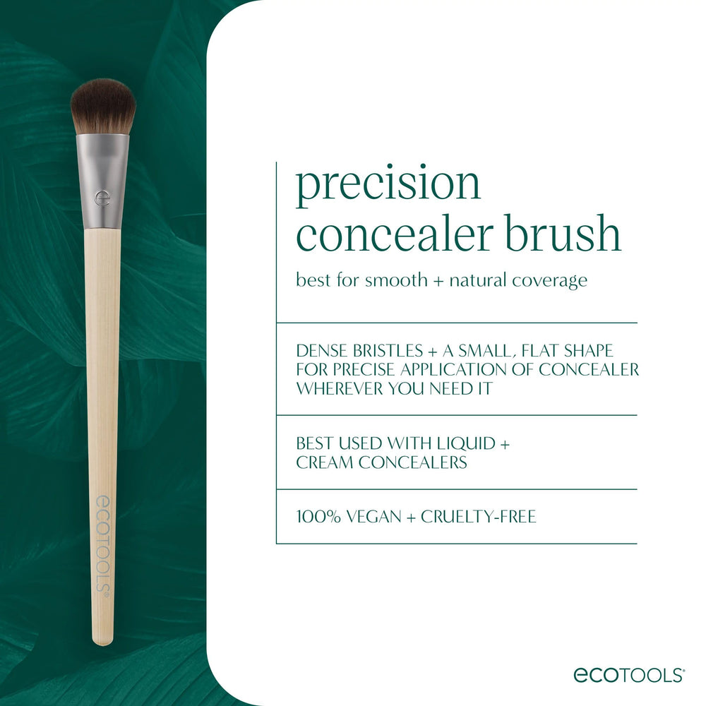 EcoTools Precision Concealer Brush under-eye area use for smooth concealment