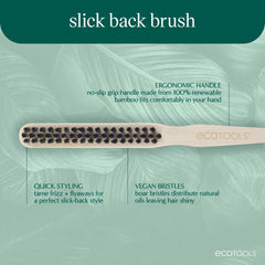 EcoTools Slick Back Brush straight hair use for smoothness