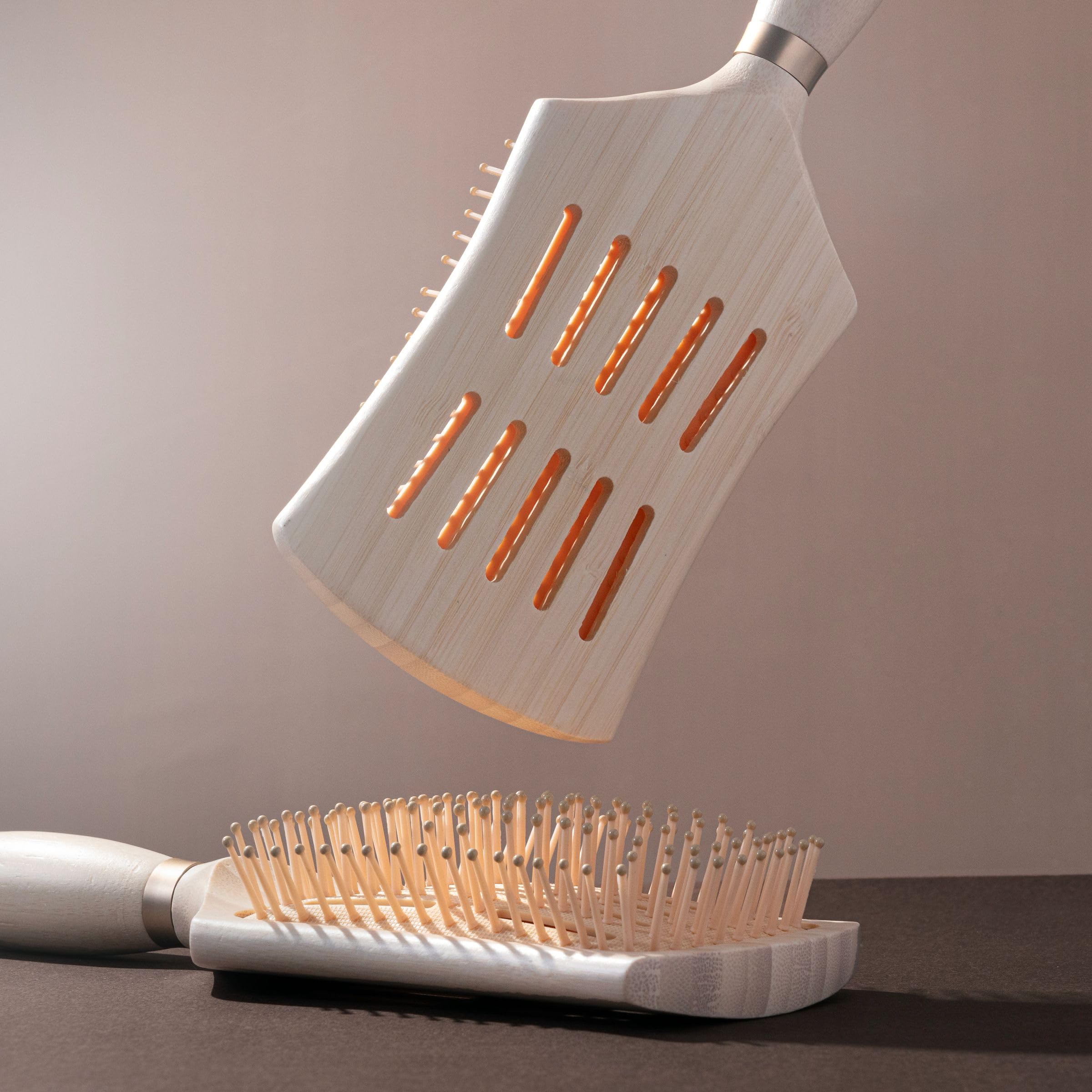 Brush features heat resistance up to 240°F for safer styling with heat tools.