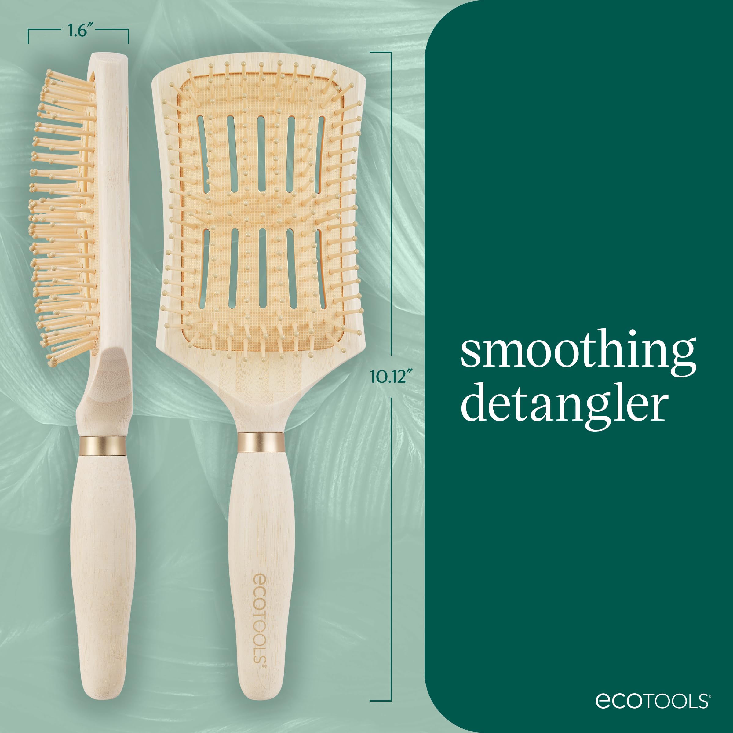Vented design detail supports faster blow-drying with better airflow.