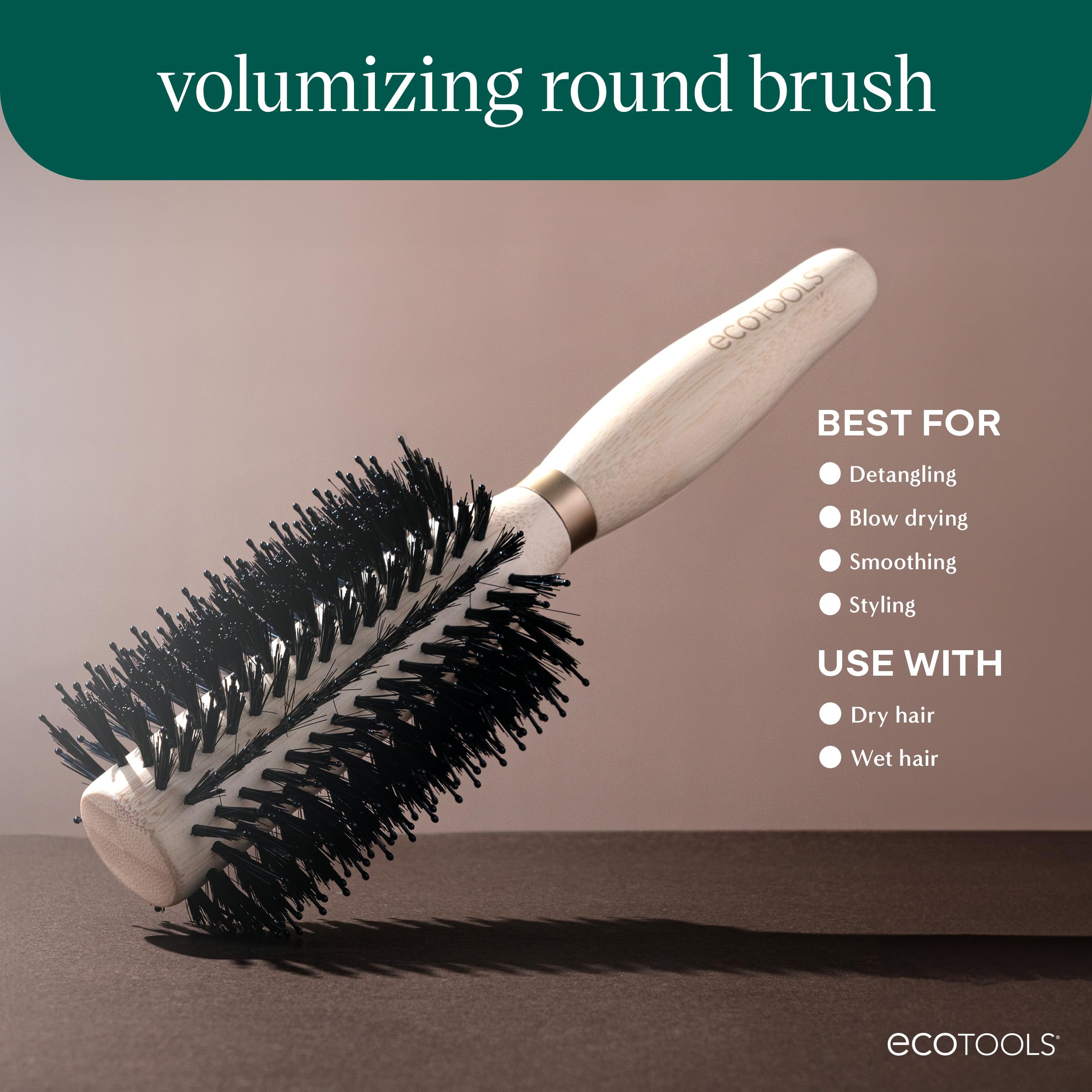Boar bristles soften scalp and detangle while guiding natural oils for shine