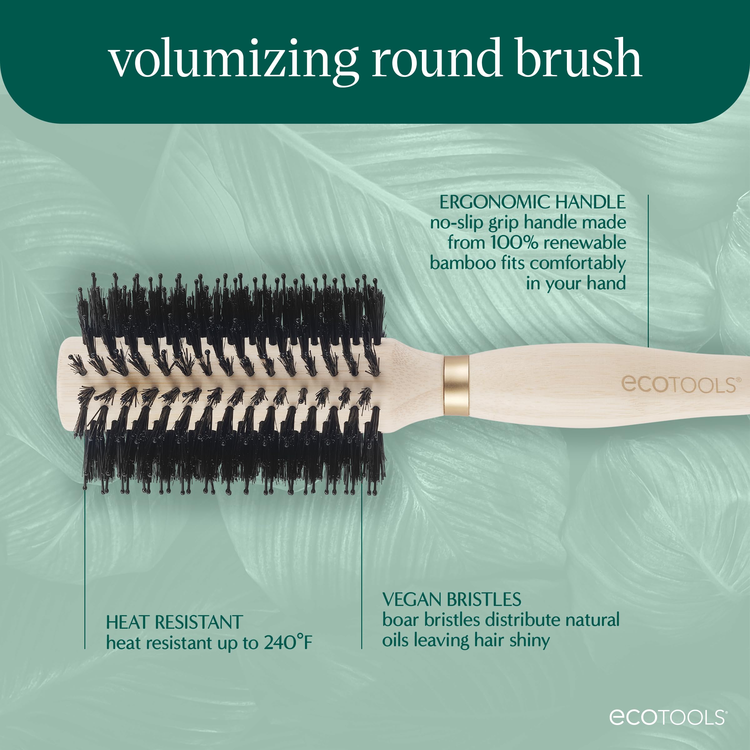 Heat resistance up to 240°F supports quick drying without overheating bristles