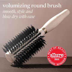 EcoTools Volumizing Round Brush tames frizz and distributes natural oils for shine