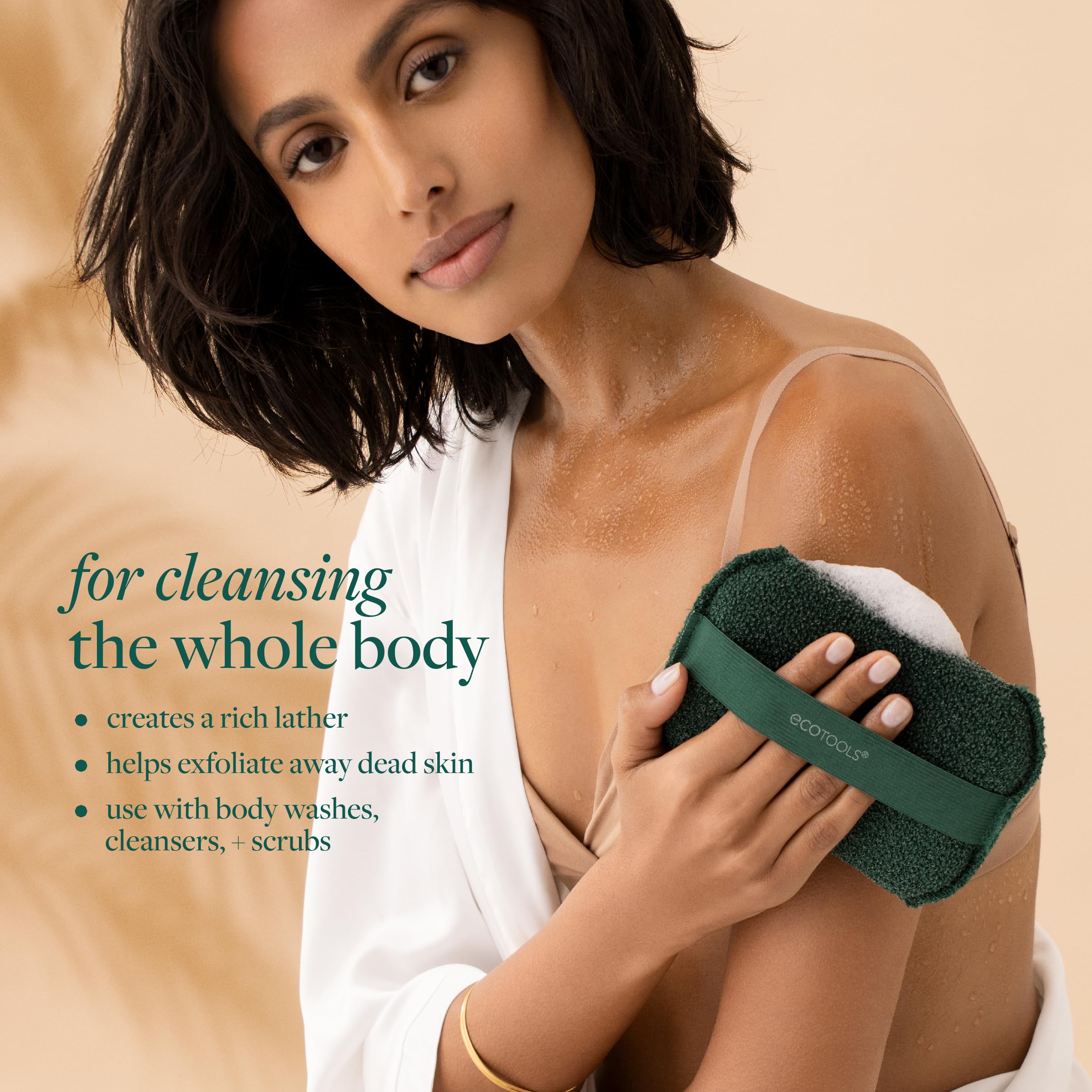 EcoTools esponja de cuerpo con correa para masaje controlado
