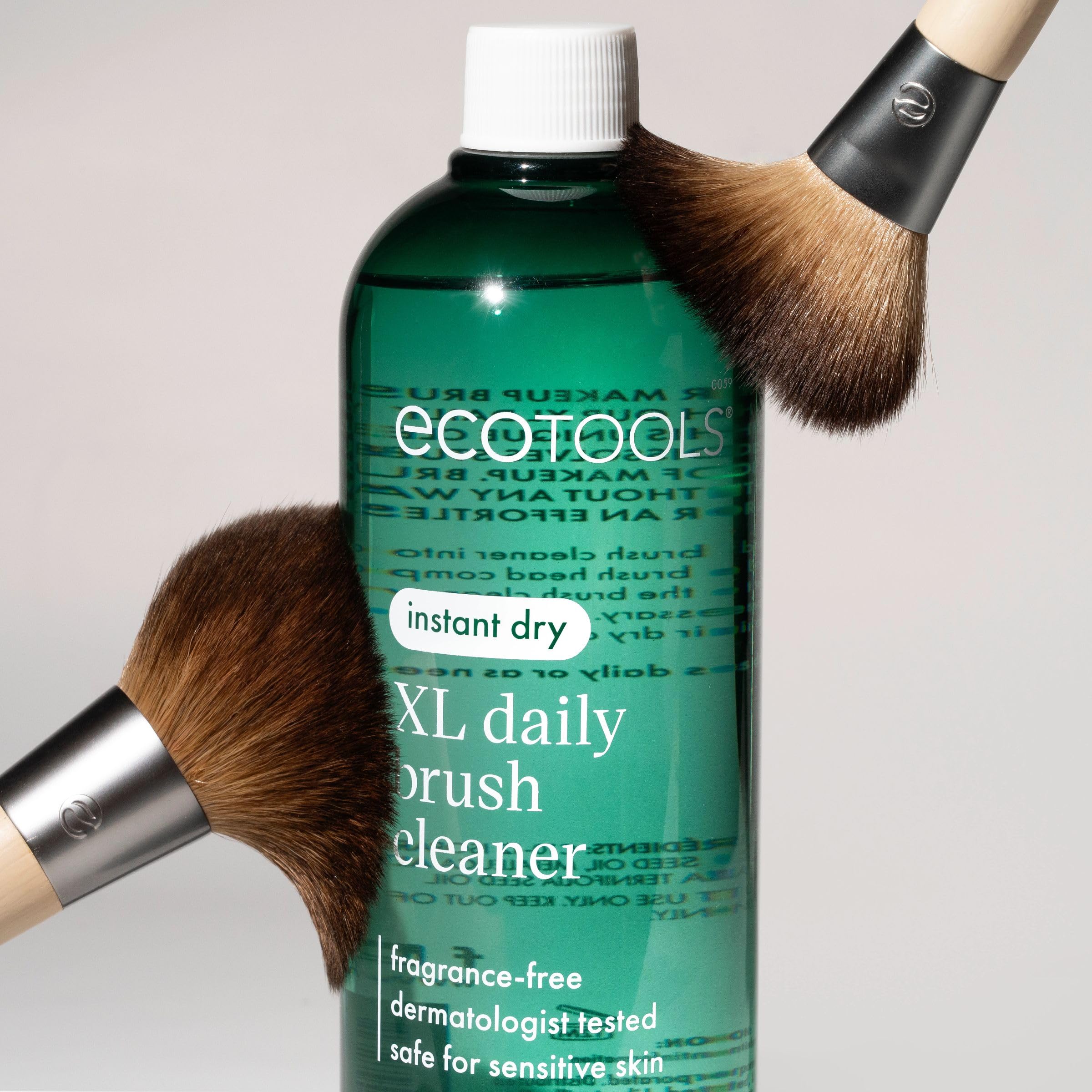 EcoTools dermatologist-tested seal indicating safe, fragrance-free formula
