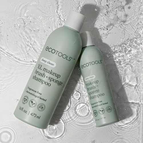 Dermatologist-tested label supports confidence when cleansing makeup tools with EcoTools.