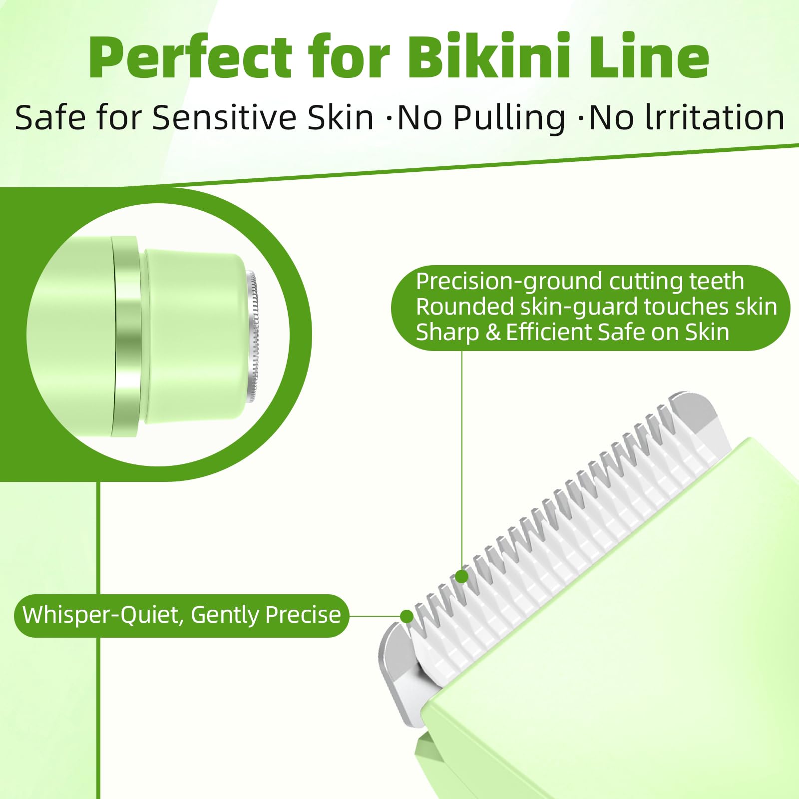 EcoVibe bikini-trimmer compact design fits travel kits