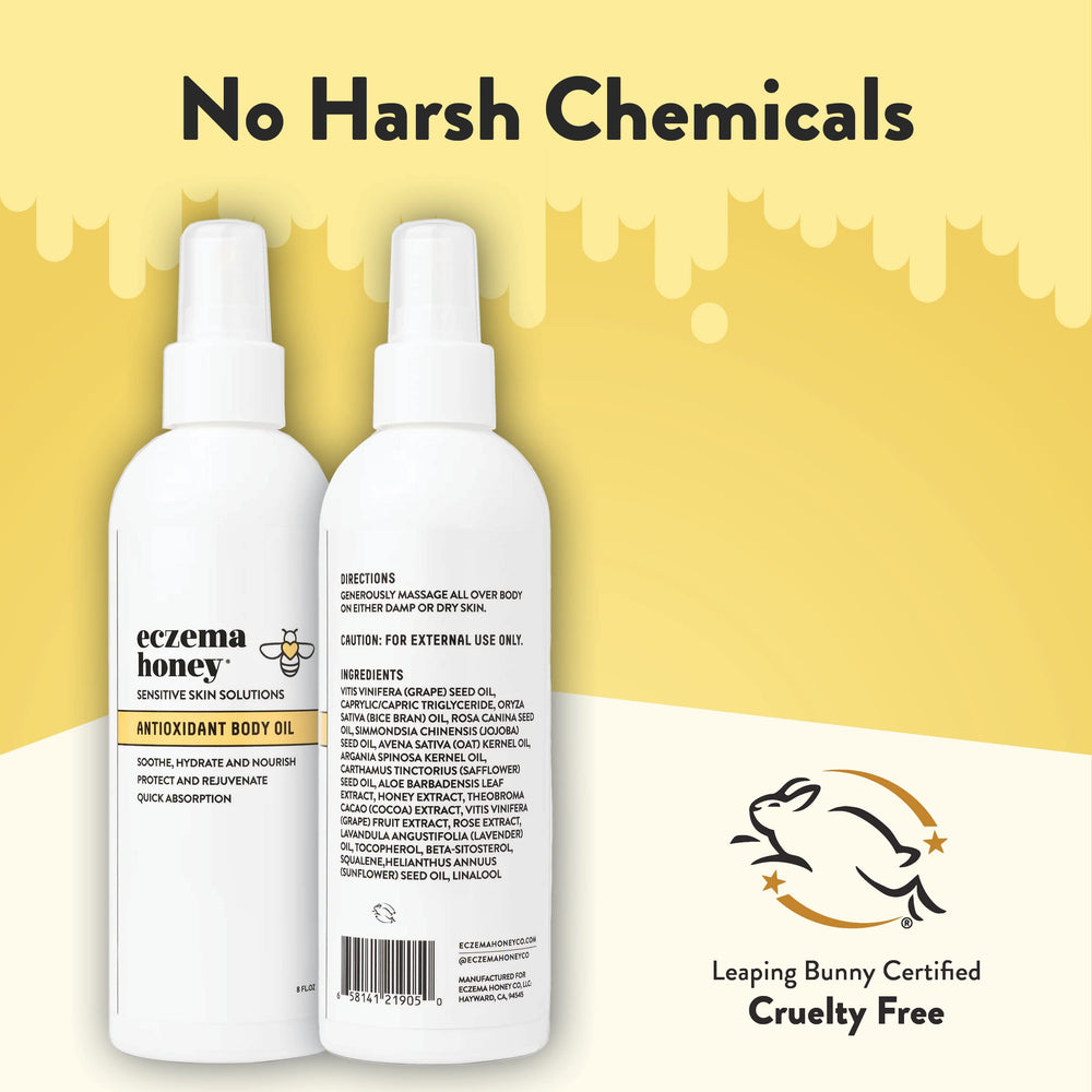 ECZEMA HONEY uso diario para piel seca o irritada.