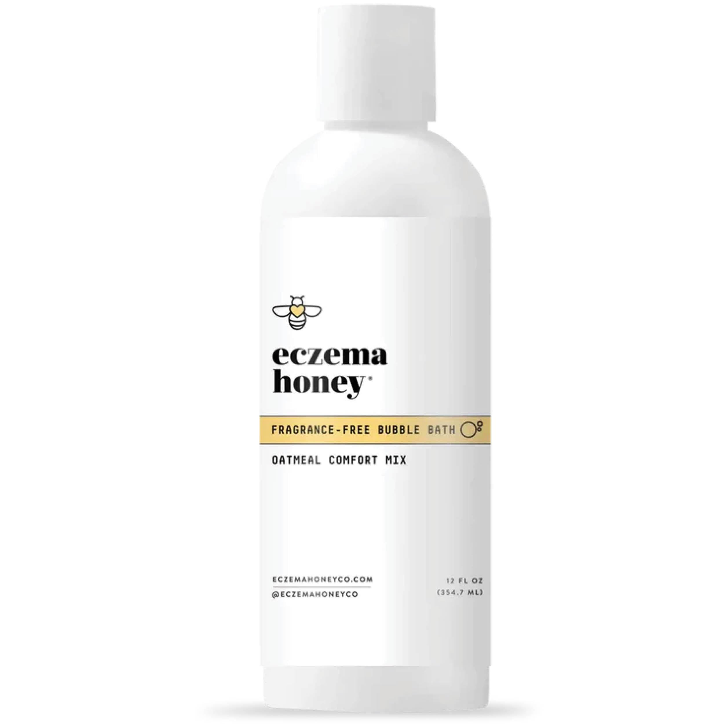 ECZEMA HONEY baño espumoso sin fragancia con avena para piel sensible.
