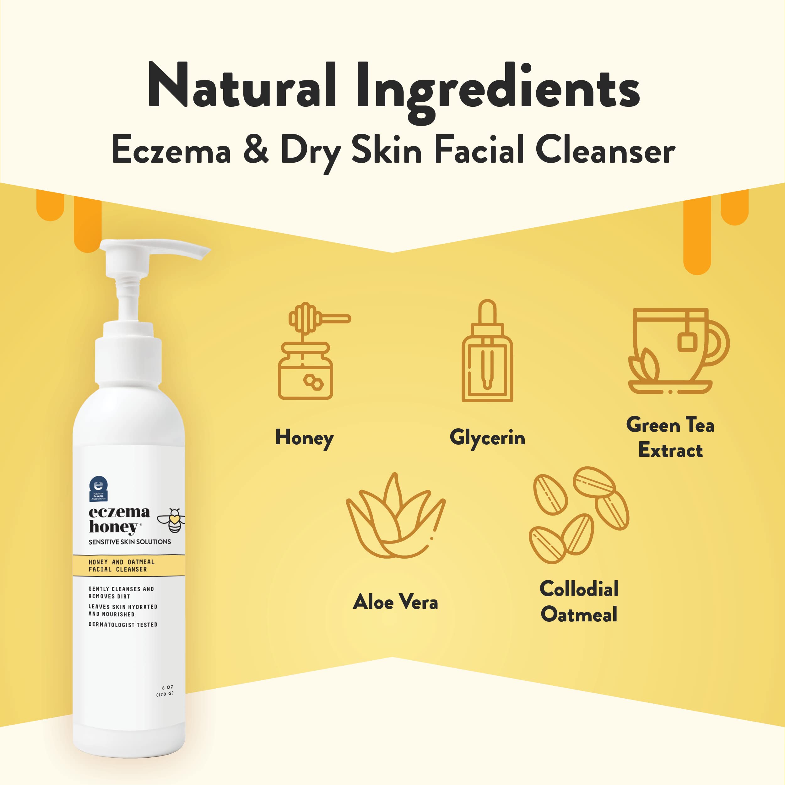 ECZEMA HONEY espuma-limpiador: espuma cremosa que limpia sin irritar.