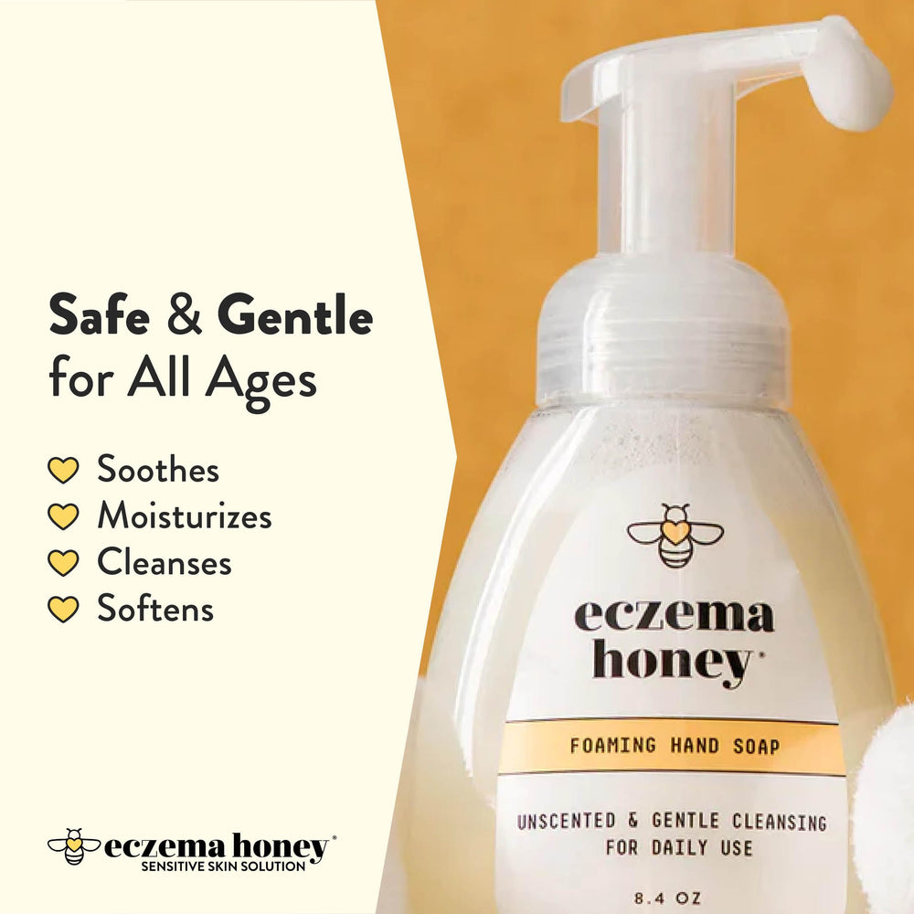 ECZEMA HONEY – ingredientes orgánicos visibles para el cuidado de la piel.