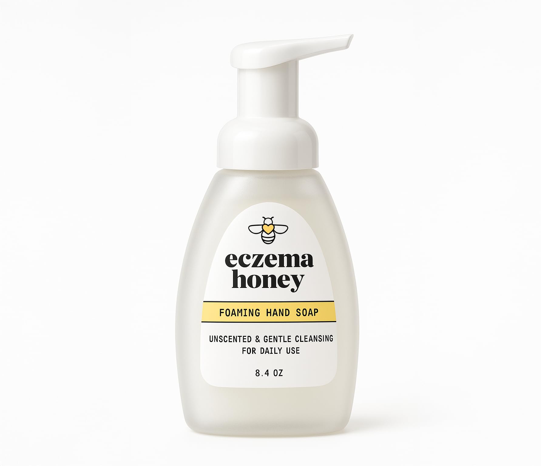 ECZEMA HONEY – botella espumosa para limpieza suave de manos.