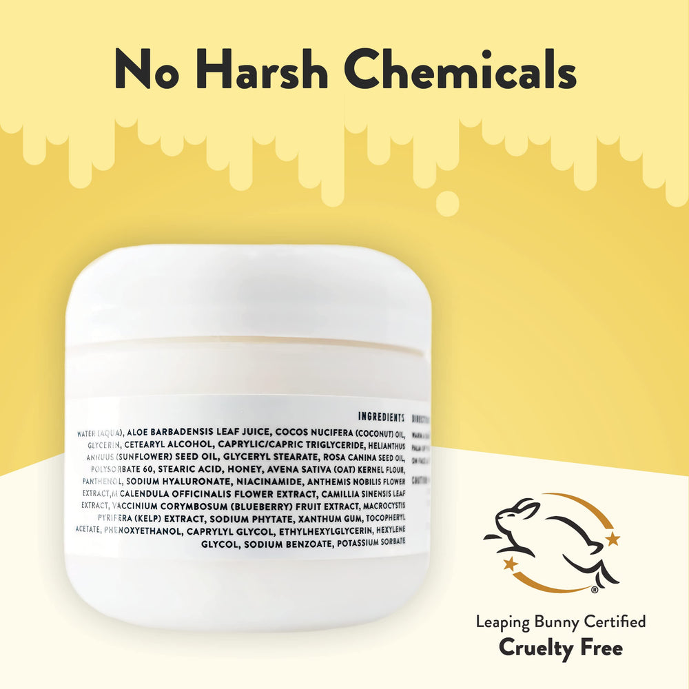 ECZEMA HONEY lip-care application shows versatile use on lips during dryness.