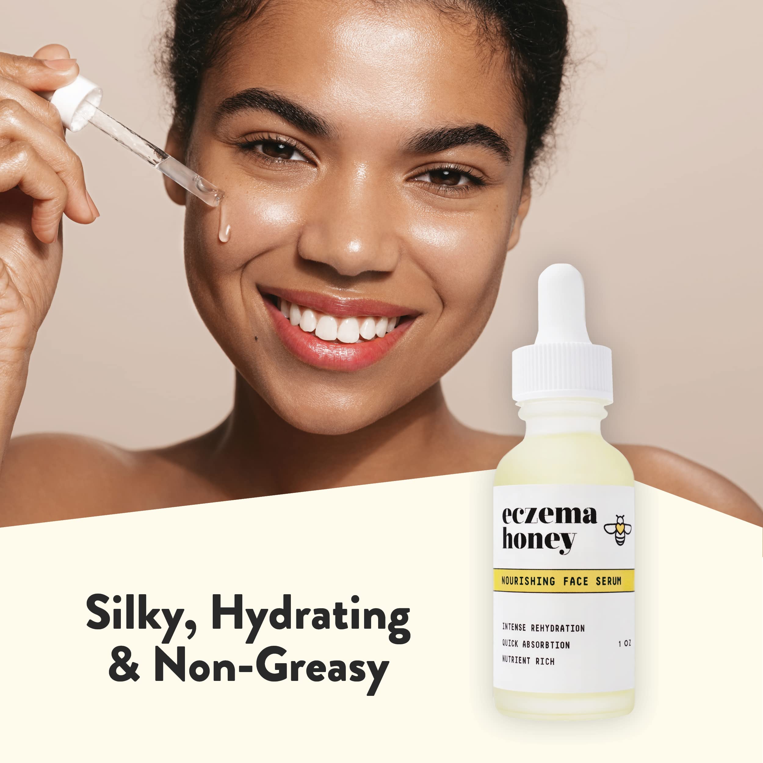 ECZEMA HONEY Nourishing Face Serum Leaping Bunny cruelty-free certification