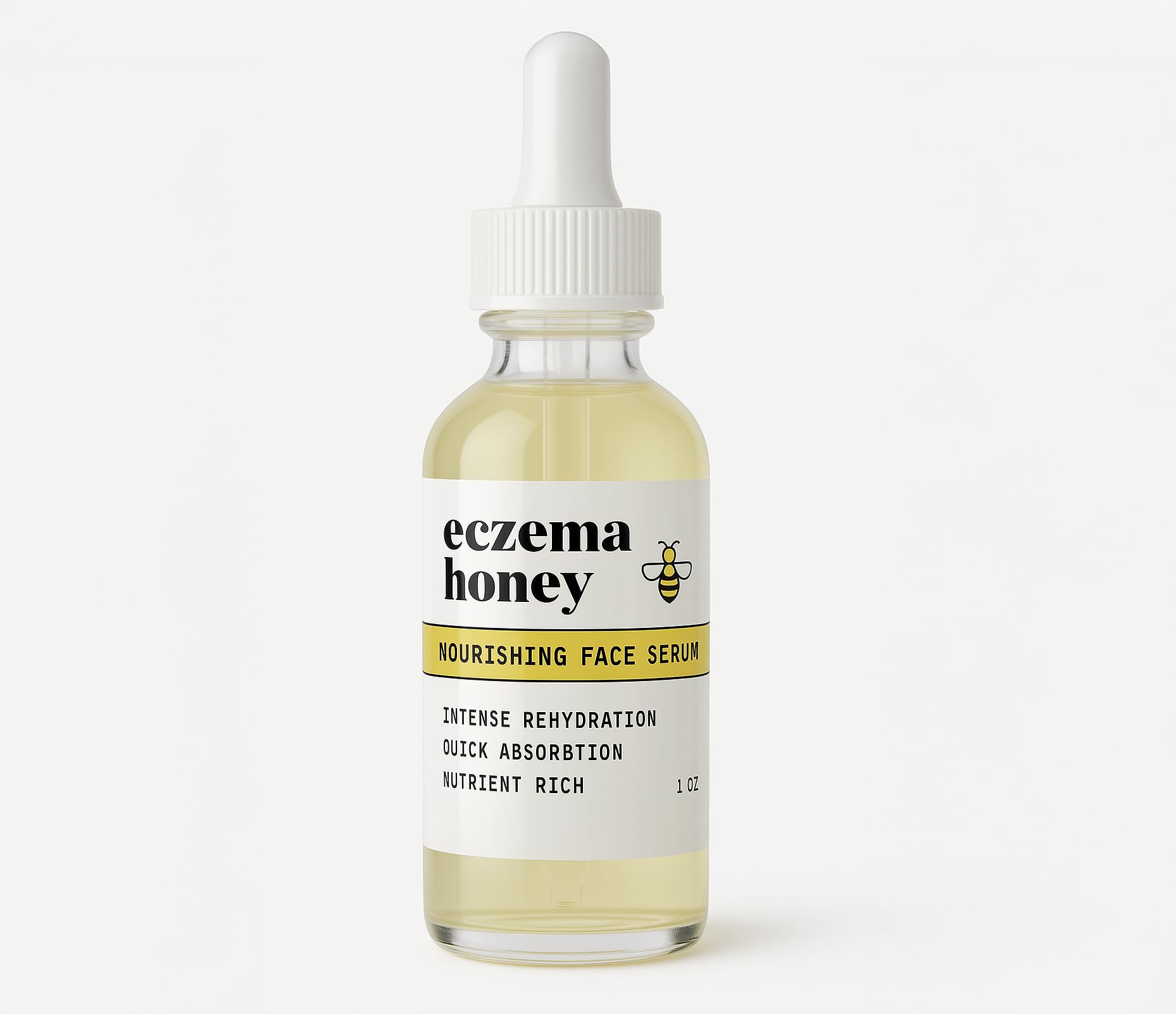 ECZEMA HONEY Nourishing Face Serum bottle with dropper for precise daily application