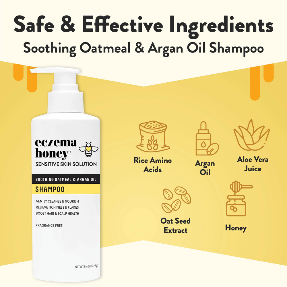 Eczema Honey Nourishing Shampoo with oat seed extract for gentle scalp care