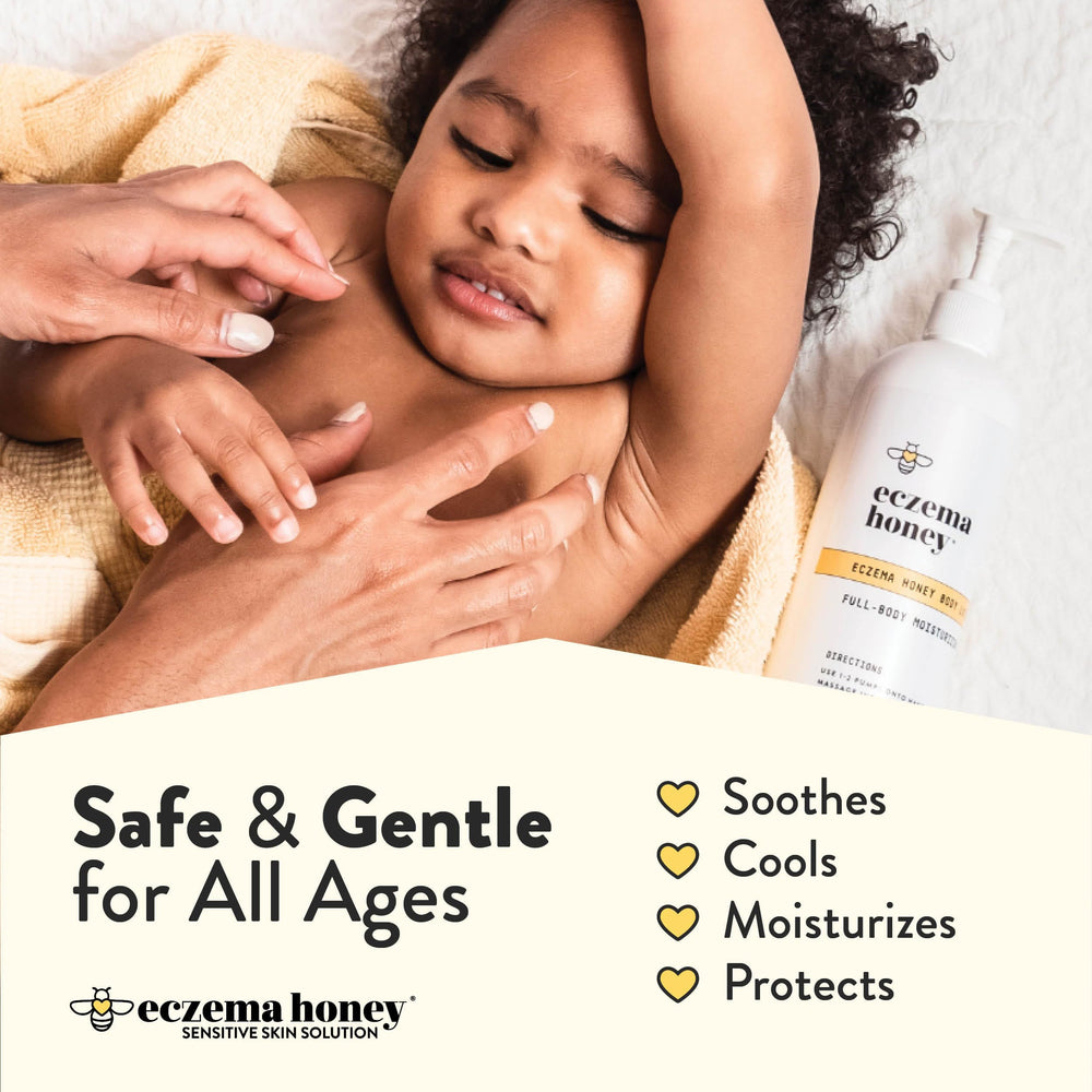 ECZEMA HONEY Leaping Bunny cruelty-free logo on packaging conveys trust