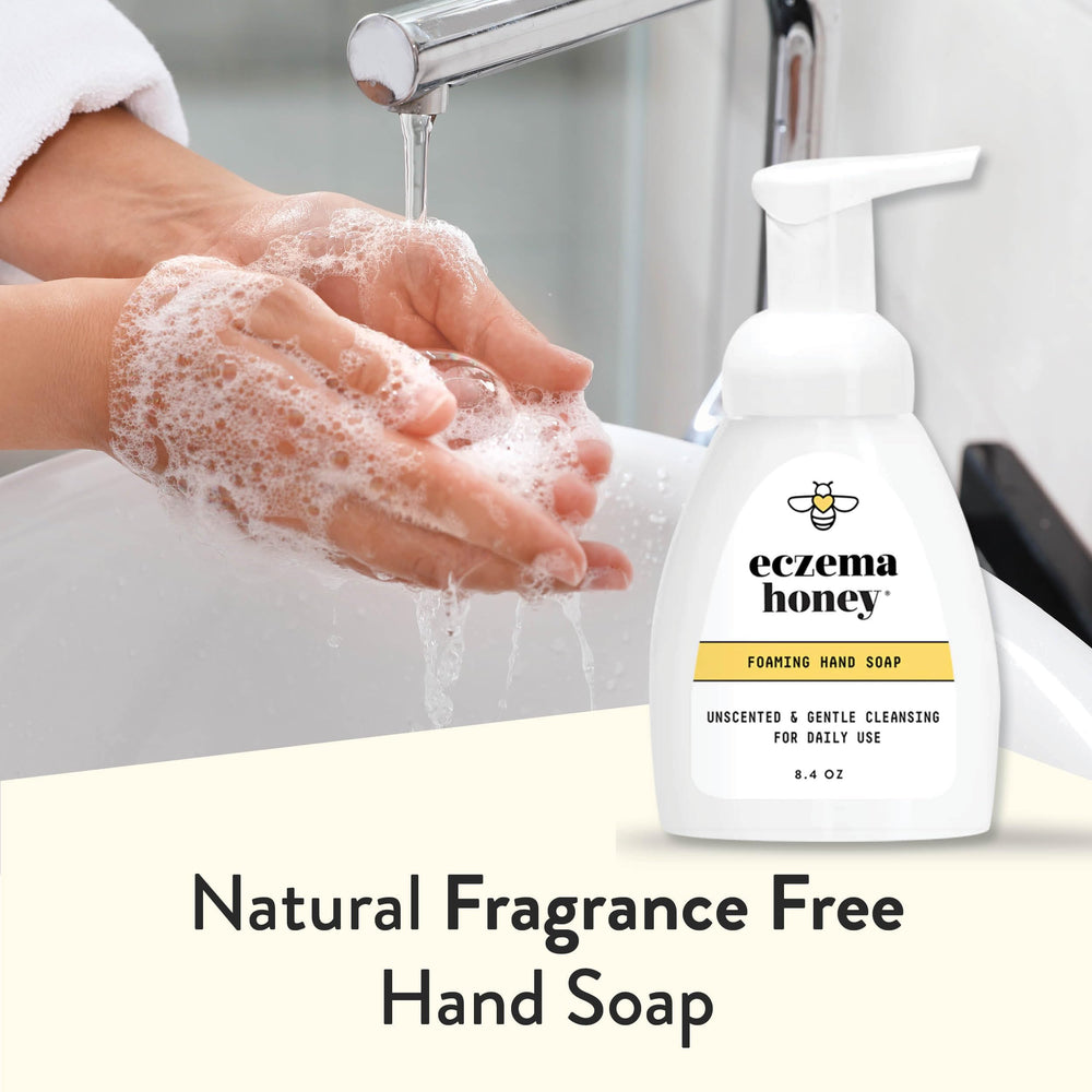 ECZEMA HONEY – uso diario en baño o cocina para manos limpias.