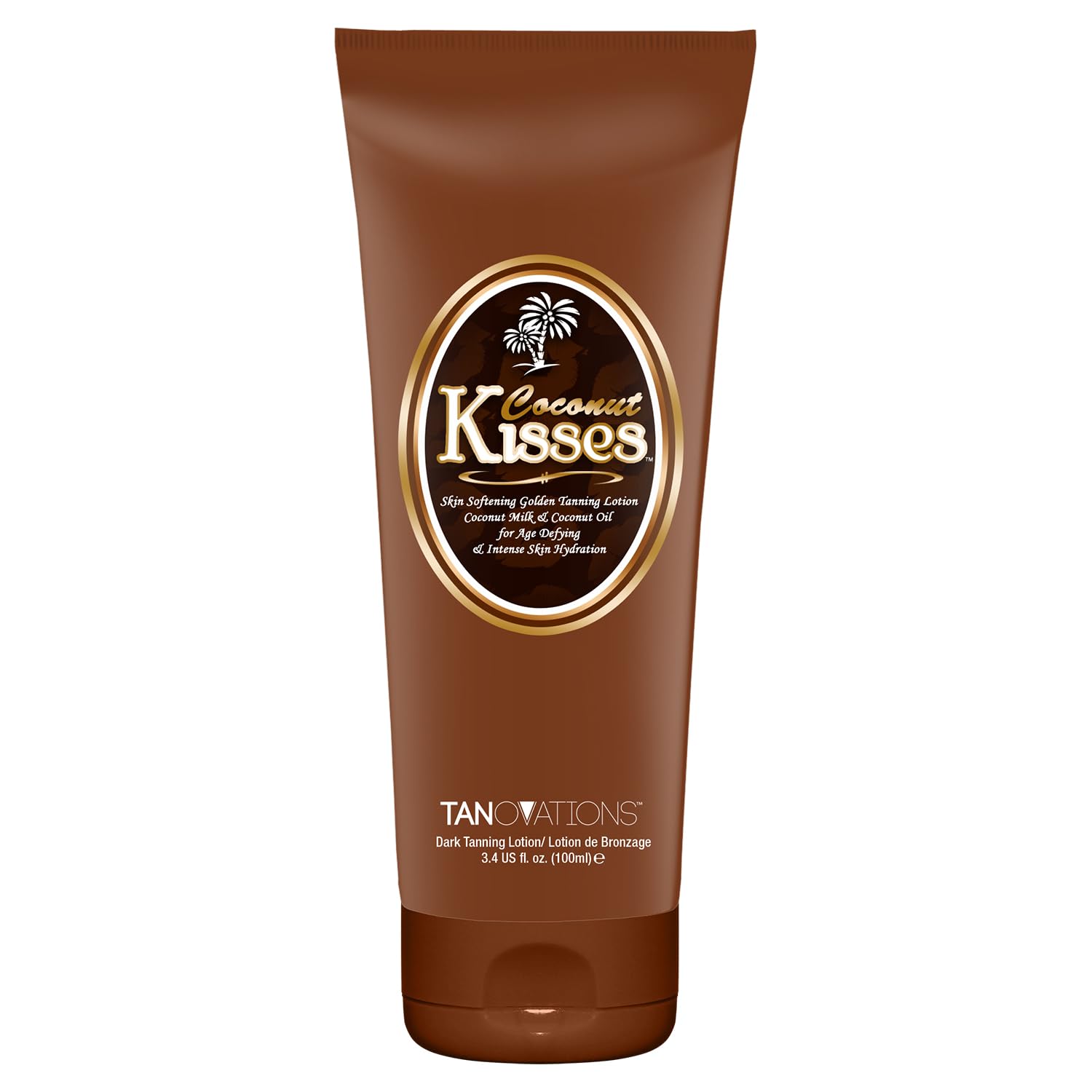 ED HARDY besos de coco – botella en uso para bronceado suave.