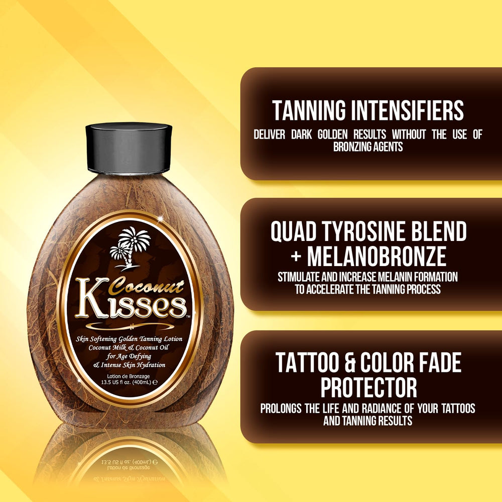 Ed Hardy Coconut Kisses bronceado-intenso realza tono dorado con hidratación.