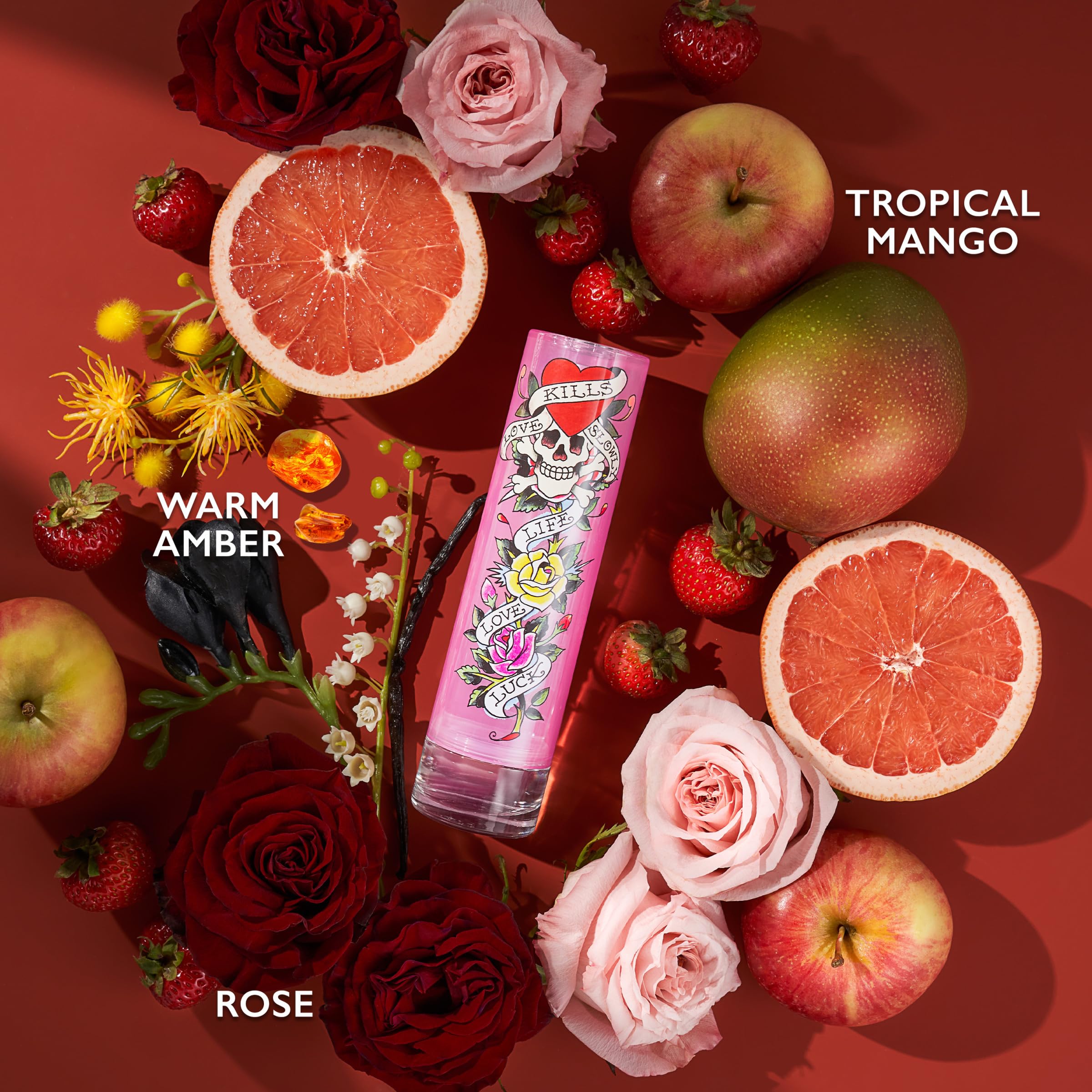 ED HARDY perfume spray mist demonstrates easy application and quick scent diffusion.