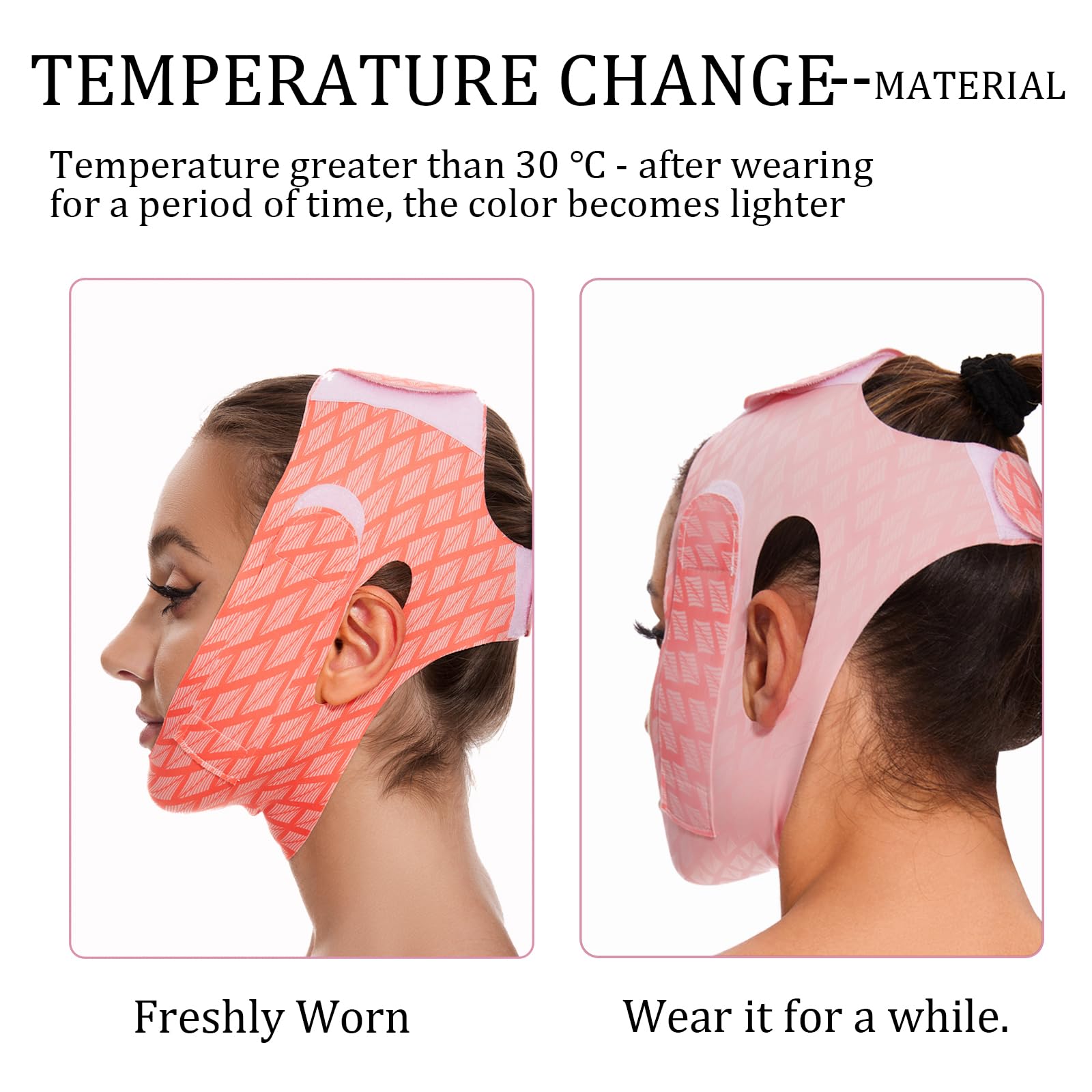 EDCBMB V Line Mask worn while sleeping provides gentle jawline support