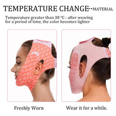 EDCBMB V Line Mask worn while sleeping provides gentle jawline support
