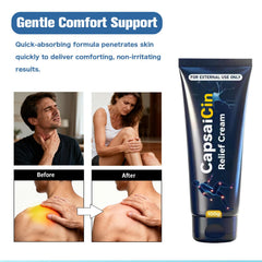EdenEdges Capsa Neuropathy Cream applied to knees and hips for everyday ease.