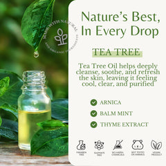 EDENIKA BOTANICALS aceite de árbol de té y arnica para alivio suave