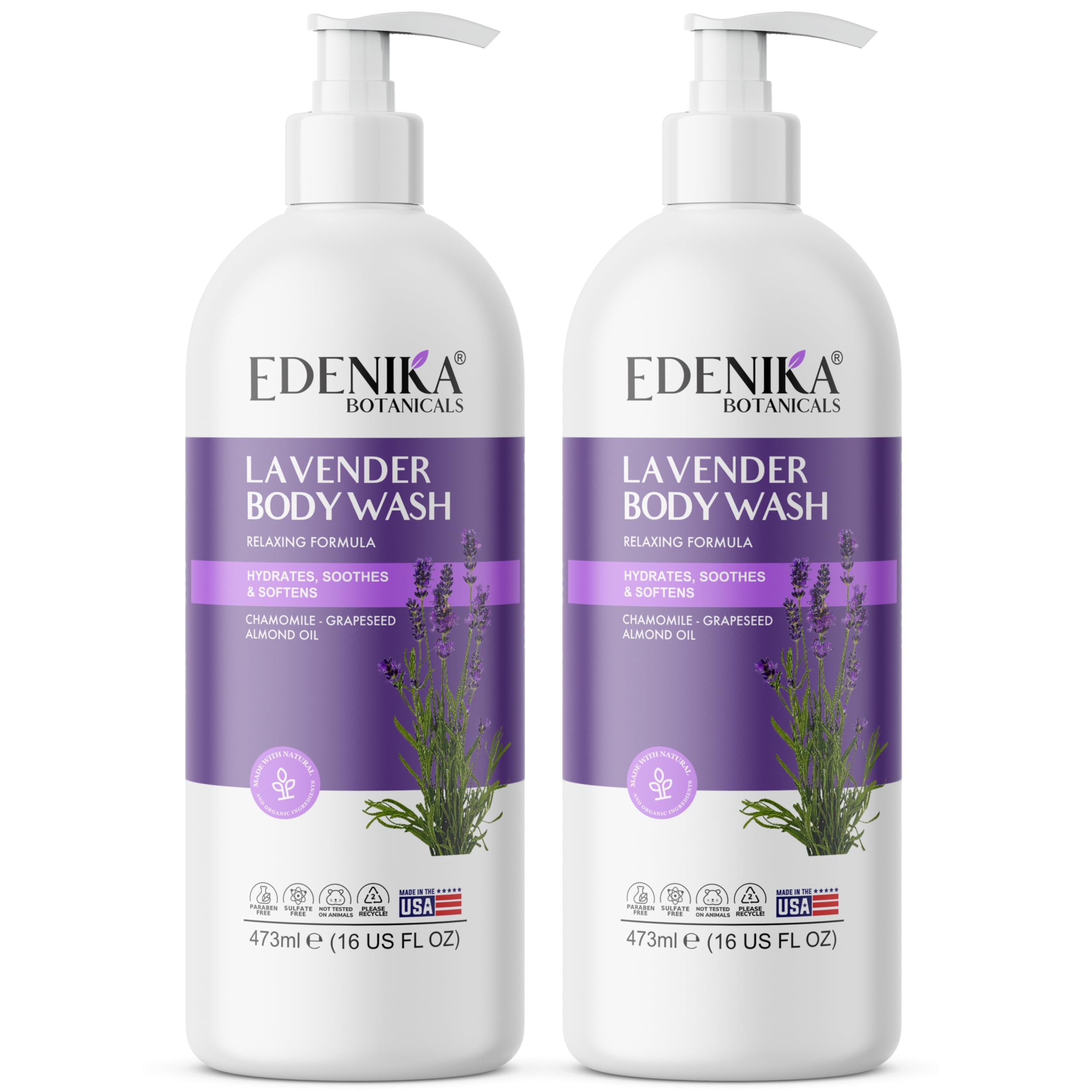 Edenika Gel de Ducha Lavanda: botella con fórmula relajante para piel sensible.