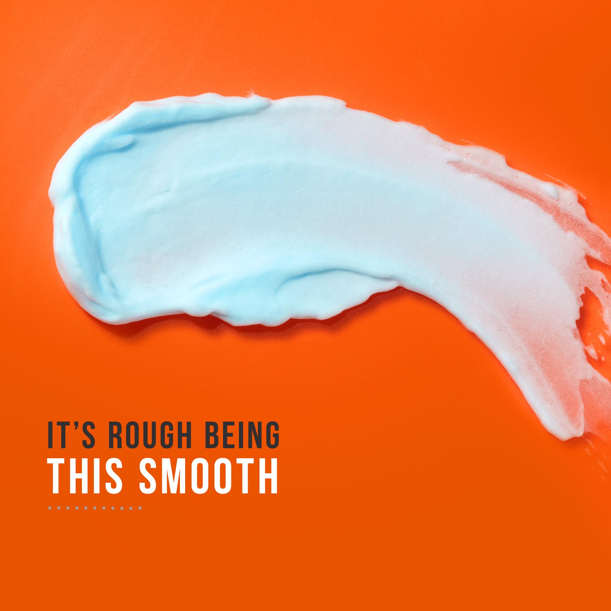 Edge gel application on skin provides smooth razor glide and moisture.