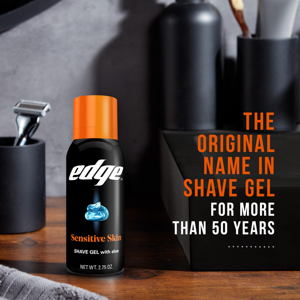 Edge shaving gel multipack packaging highlights value and convenience.