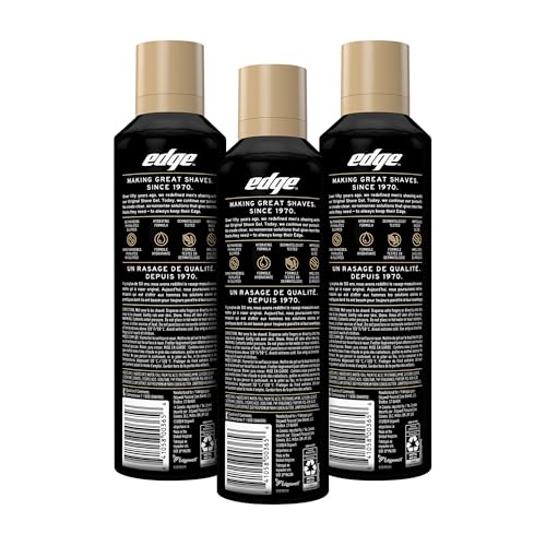 Edge Shave Gel close-up shows rich foam for effortless razor glide