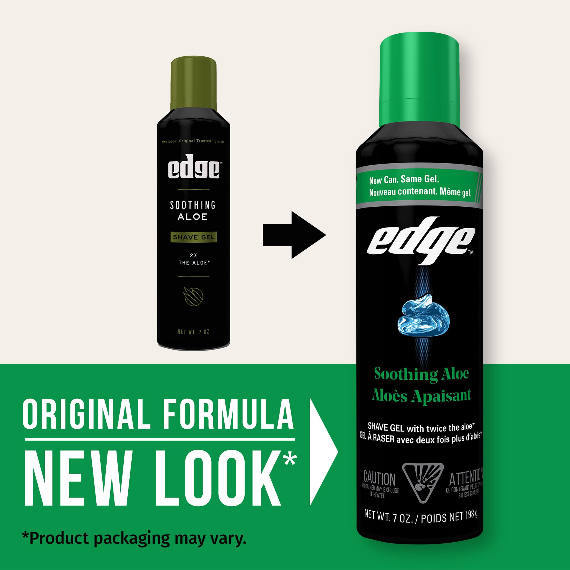Edge Shaving Gel cooling effect on the face provides refreshing comfort during shaving.