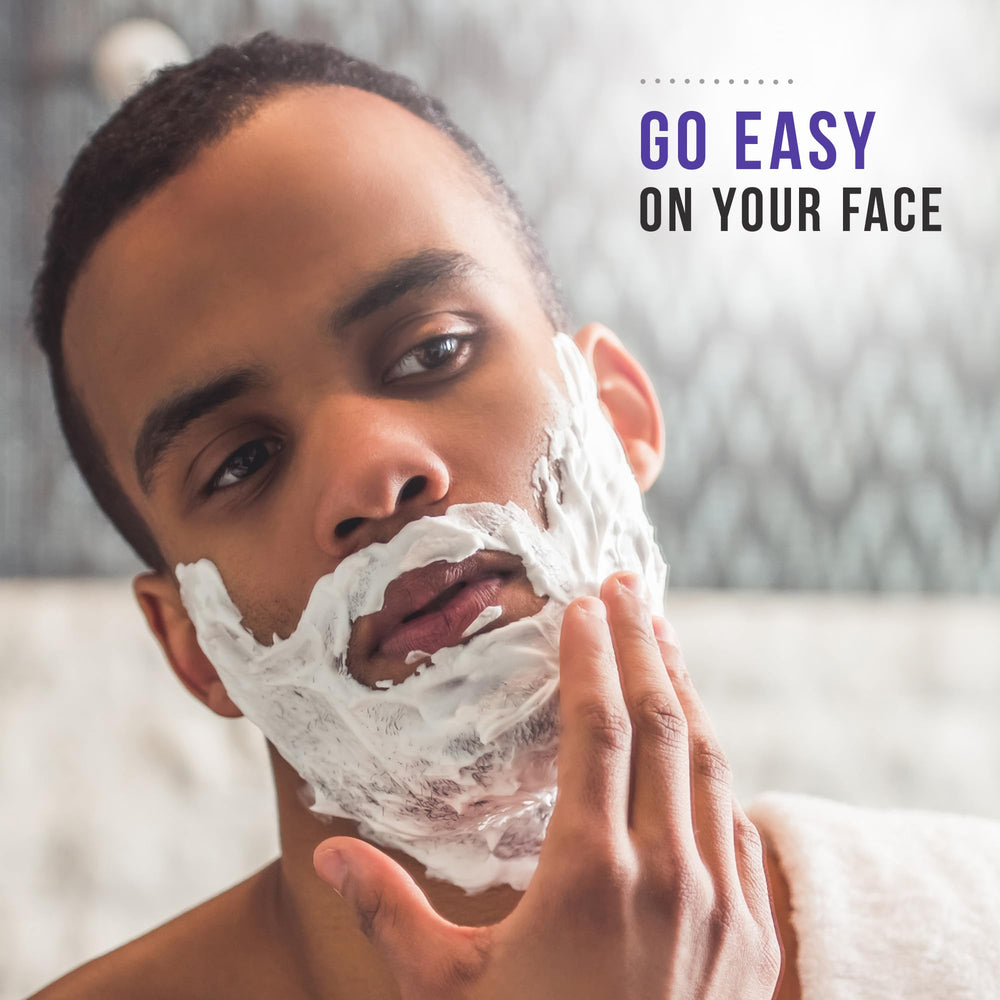 Edge gel with razor and towel in morning routine