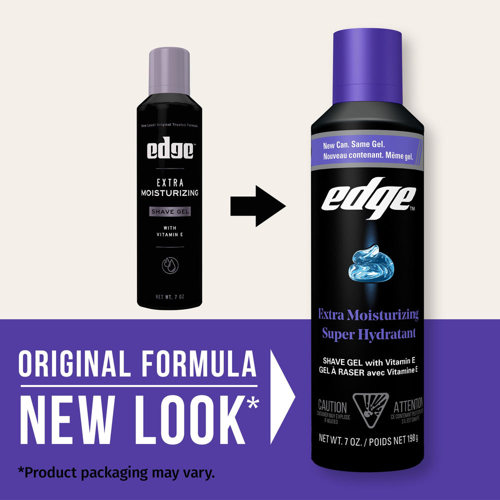Edge shaving gel with vitamin E supports comfortable shave and moisture