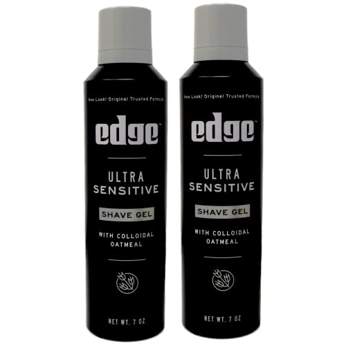 Edge Ultra Sensitive Shave Gel lather close-up for a smooth glide.