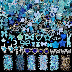 editTime 650 piezas kit charms tridimensionales para uñas con diseños variados