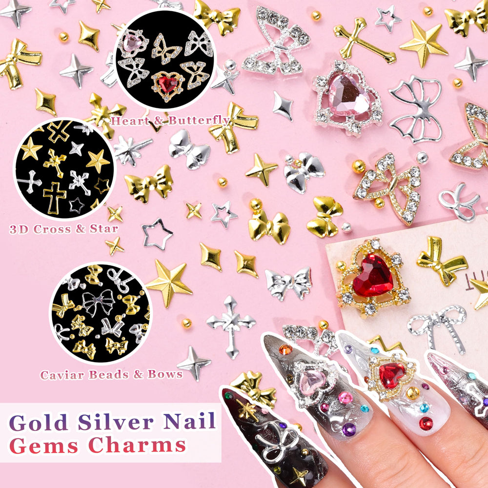 EditTime 8000 piezas charms uñas flores petalos para decoraciones románticas.