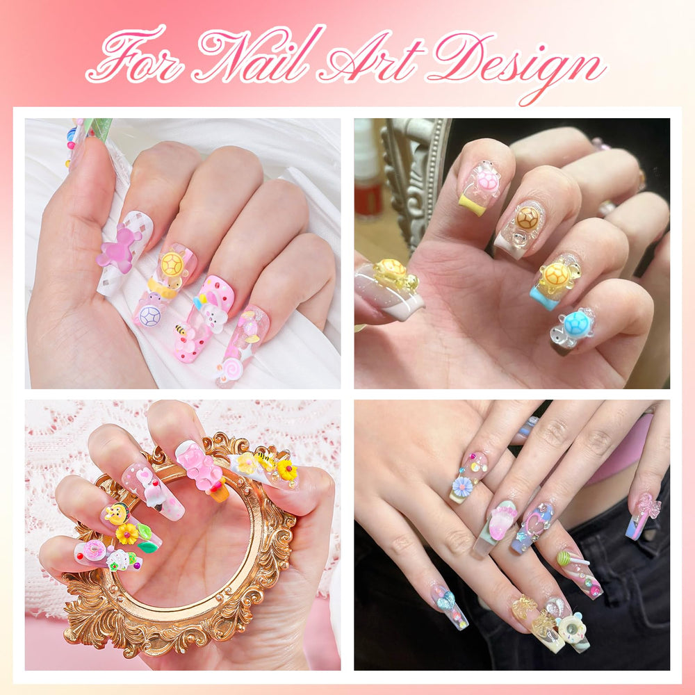 EditTime abalorios uñas 3D dulces variados para manicura