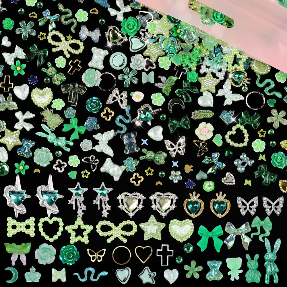 Edittime adornos de resina mariposa, ideal para toques delicados en uñas.