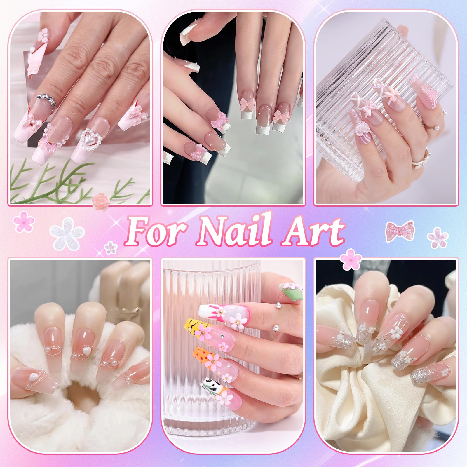 EditTime conjunto de adornos para uñas, versatilidad para crear estilos.