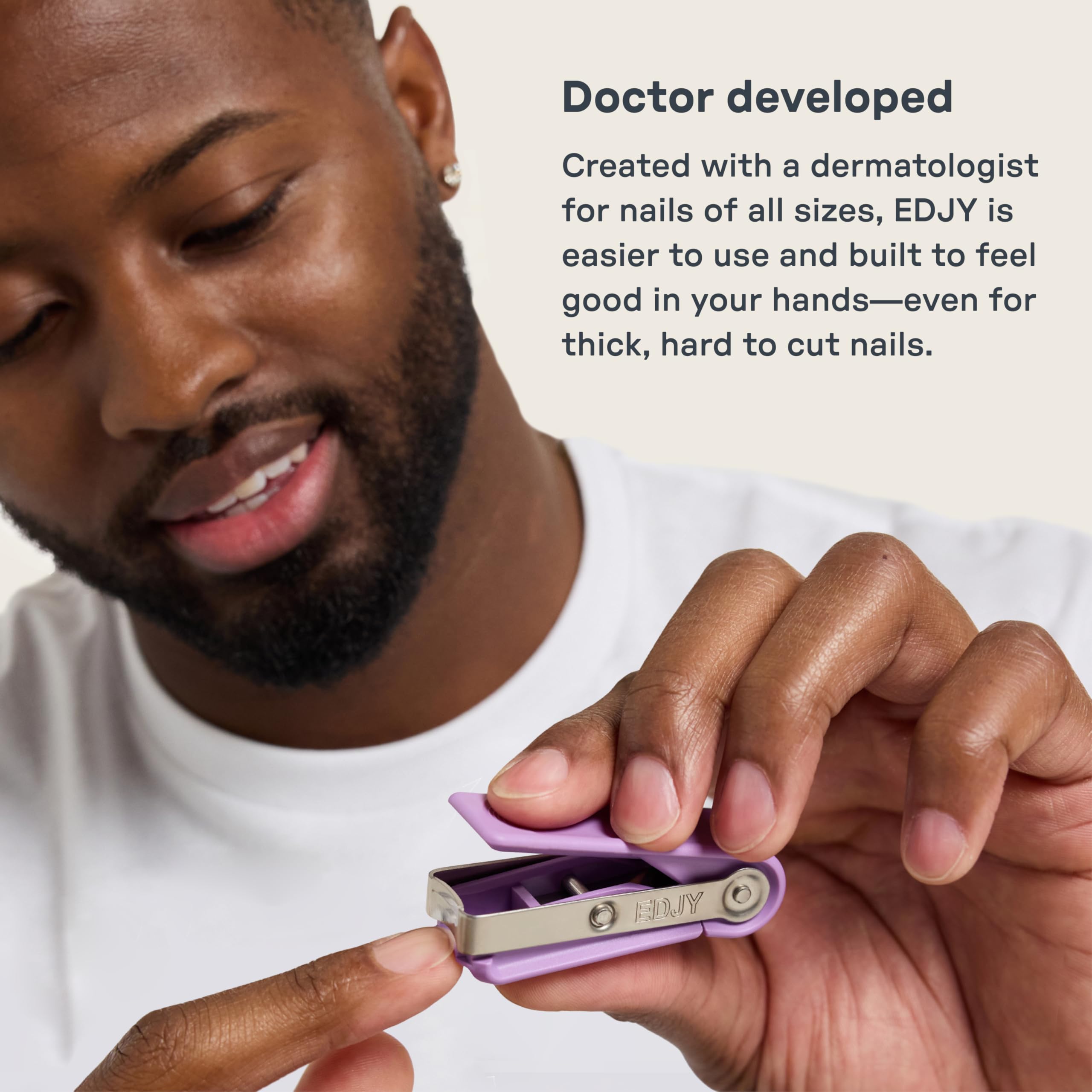 EDJY fingernail-cutter 2-pack for convenient daily grooming