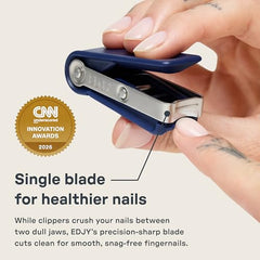 EDJY fingernail cutter ergonomic lever enables smoother, more controlled cuts